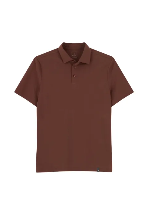 Boggi Milano polo in stretch Supima cotton jersey Brown BO26A043208