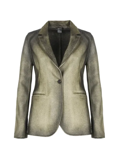 Avant Toi notched-lapels single-breasted jacket Grey 226WD2010TLCVHV00719
