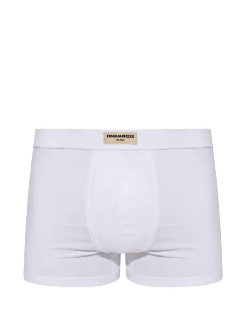 DSQUARED2 logo-patch boxer briefs White D9LDG6370ISA01
