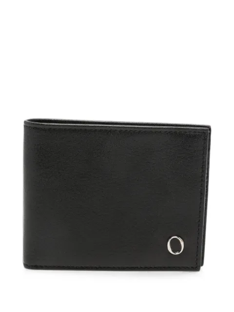 Orciani Micron logo-plaque bifold wallet Black SU0112
