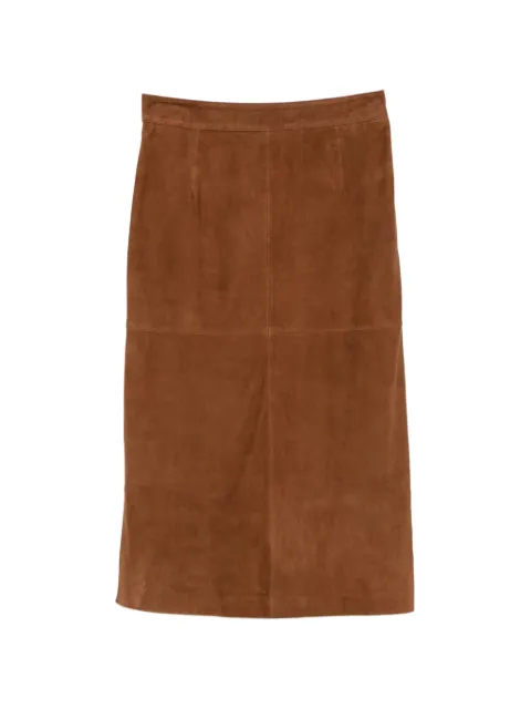 Marella suede midi skirt Brown 26234060212000