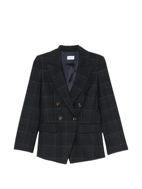 Marella Mllefedra double-breasted check-pattern blazer Blue 26230460912