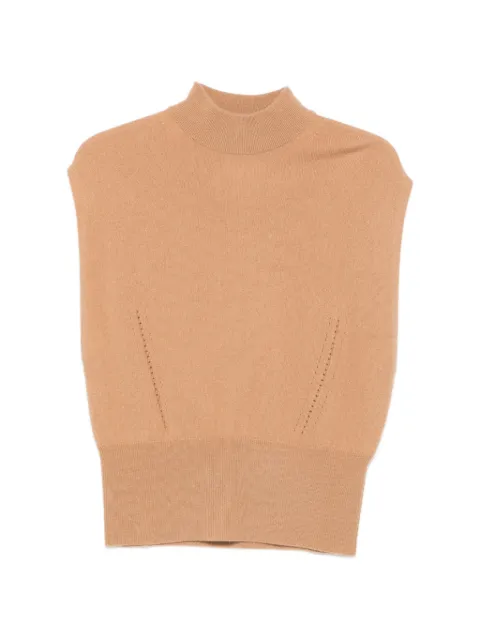 Semicouture Angelica ribbed-knit vest Neutrals Y6WD01ANGELICA