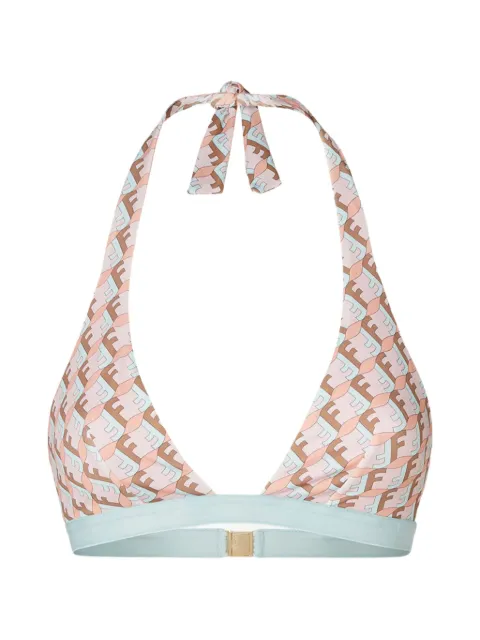 FENDI FF Waves triangle bikini top Pink FXBA78AWJE
