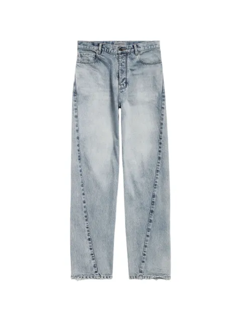 Balenciaga faded twisted-seam jeans Blue A001OTTBP48