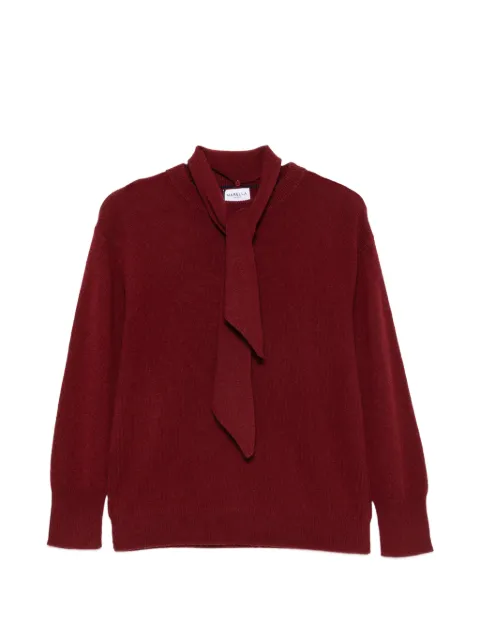 Marella pussy-bow knitted sweater Red 2623366174200