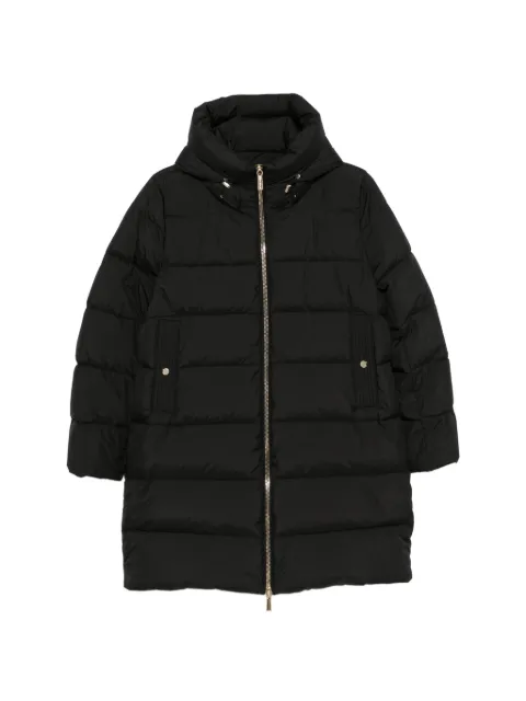 Moorer Klie quilted hooded coat Black KLIESTP