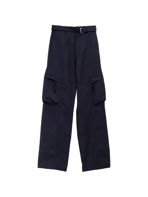 The Frankie Shop Kelly belted cargo pants Blue PAFS22816304