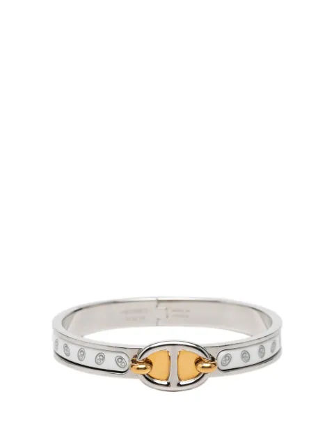 Hermès Pre-Owned 2000-2026 Narrow Chaine d Ancre Maillon Enamel Clic Bracelet PM costume bracelet Silver EOWCJN9L3YY28ONG