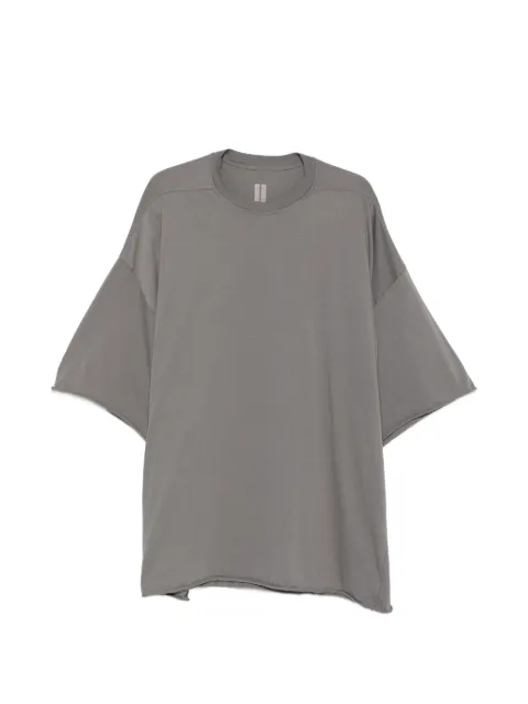 Rick Owens Tommy raw-cut oversized cotton T-shirt Grey RU02F4283JA
