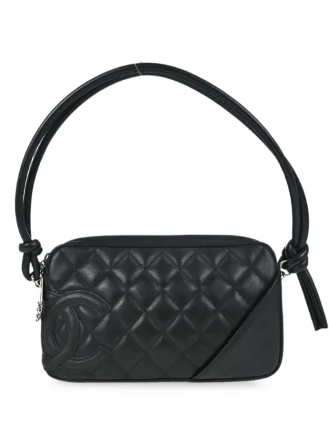 CHANEL Pre-Owned 2003 Cambon Ligne leather tote bag Black 178983