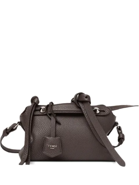 FENDI By The Way soft mini ebony leather bag Brown 8BS098B1J5
