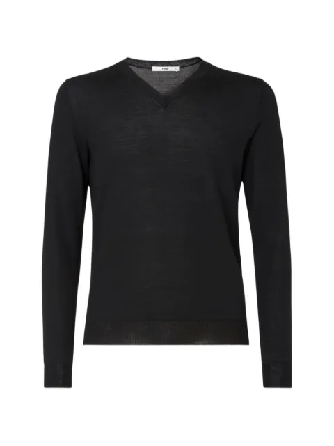 FENDI black wool pullover Black FZX206B1Q2