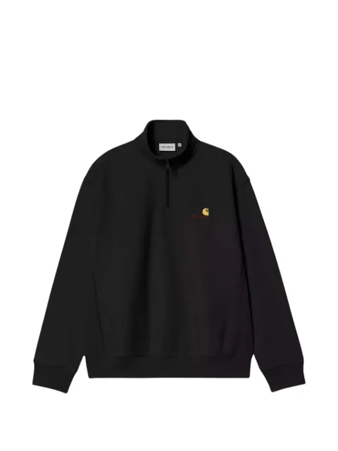 Carhartt WIP half-zip American Script sweatshirt Black I027014