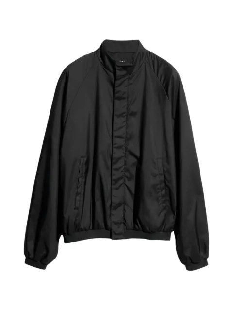Gucci high-neck raglan-sleeve coat Black A003KUZAVJT