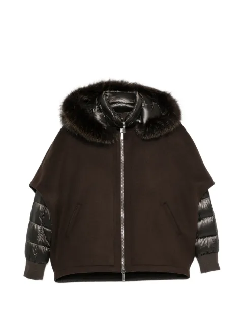 Moorer Pegaso fur-trim jacket Brown PEGASOCWR