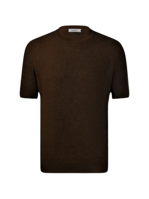 Gran Sasso short-sleeve round-neck top Brown 2350343112184