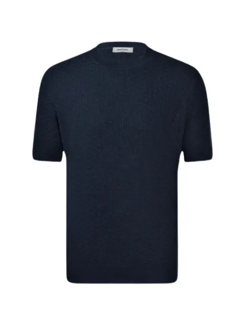 Gran Sasso short-sleeve silk sweater Blue 2350343112