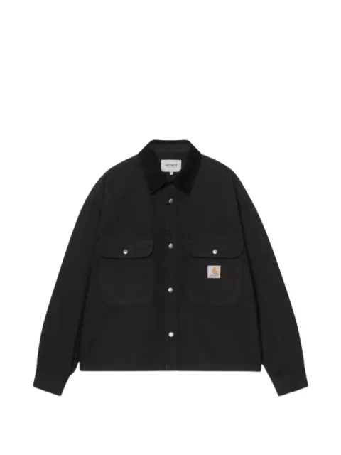 Carhartt WIP Prescott corduroy-collar shirt jacket Black I03648400EGD