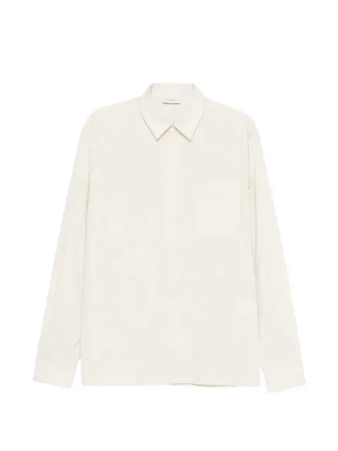Paolo Pecora chest-pocket long-sleeve polo shirt White G03201871101