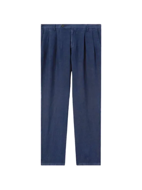 MC2 Saint Barth Havier pleated tailored trousers Blue HAV0001