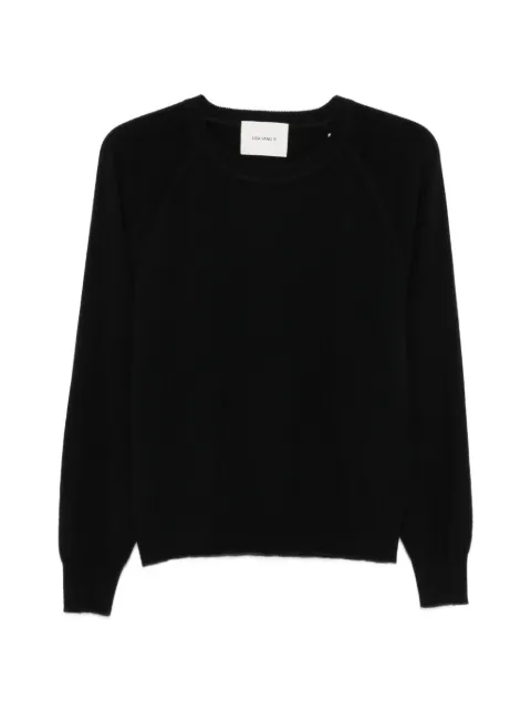 Lisa Yang Cambrie cut-out raglan-sleeve sweater Black 2026402