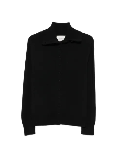 Lisa Yang Denie button-up sailor-collar cardigan Black 2026412