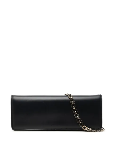 Ferragamo Pre-Owned 2010-2026 Smooth Calfskin Clutch with Chain shoulder bag Black HWJLGK6HKQ6RREHP