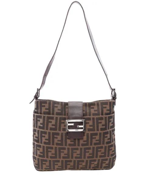 Fendi Pre-Owned 2000-2010 Zucca Canvas shoulder bag Brown AFO3BLXMOQ3X73QH