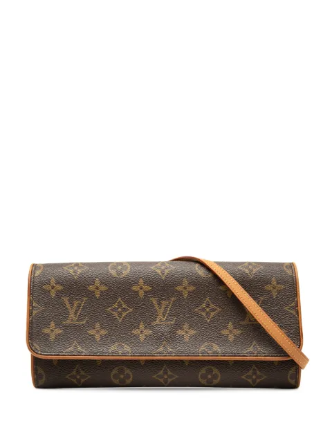 Louis Vuitton Pre-Owned 2001 Monogram Pochette Twin GM crossbody bag Brown 8GAGKBNHASHYWWTA