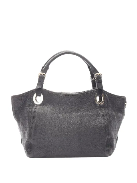 Christian Dior Pre-Owned 2000-2026 Leather Cannage tote bag Black 67OWA1LJXTV0GE93