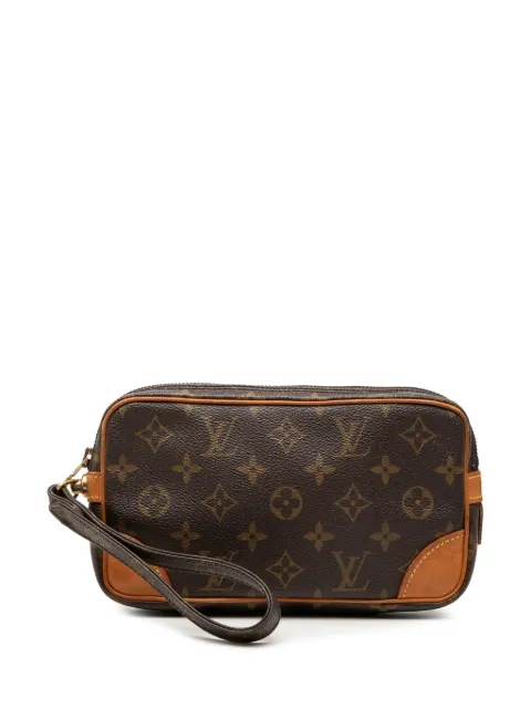 Louis Vuitton Pre-Owned 1994 Monogram Marly Dragonne PM clutch bag Brown W5P2QLJN3C31NESK