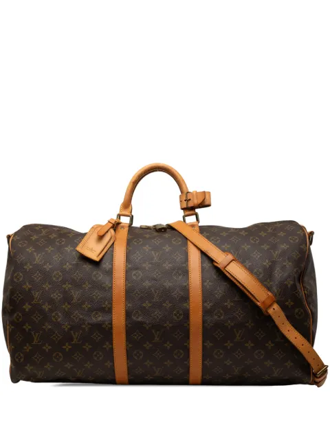 Louis Vuitton Pre-Owned 1988 Monogram Keepall Bandouliere 60 travel bag Brown RHGMAAKX7M8FMXQU