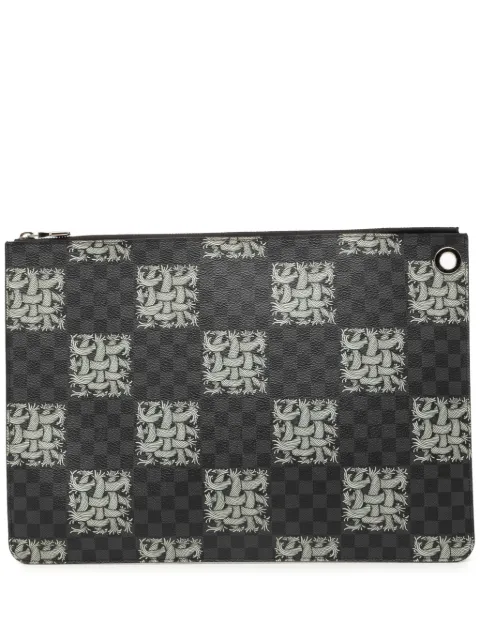 Louis Vuitton Pre-Owned 2015 Christopher Nemeth Damier Graphite Rope Pochette Voyage GM clutch bag Black NAUV2LQYM2KRPZH7