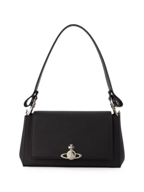 Vivienne Westwood medium Hazel grained leather tote bag Black 4602000WWS0021