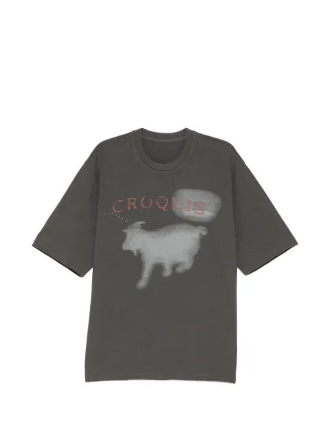CROQUIS sheep-print cotton T-shirt Grey 9Q7114520
