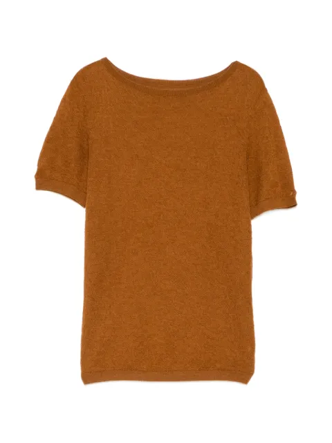 LESS crew neck T-shirt Brown 2Q7314770