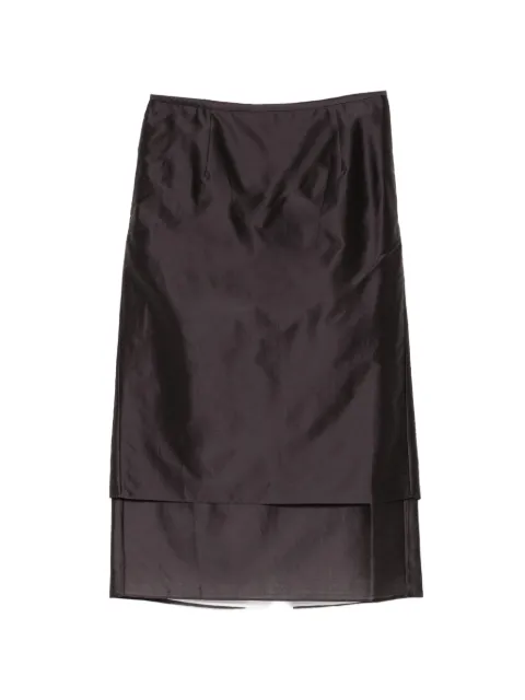 LESS layered organza midi skirt Purple 2Q7D10100