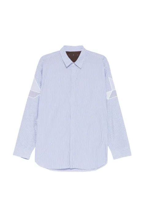 CROQUIS sailboat-appliqué striped shirt Blue 9Q7213260