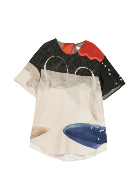JNBY short-sleeve printed shirt Neutrals 5Q7211940