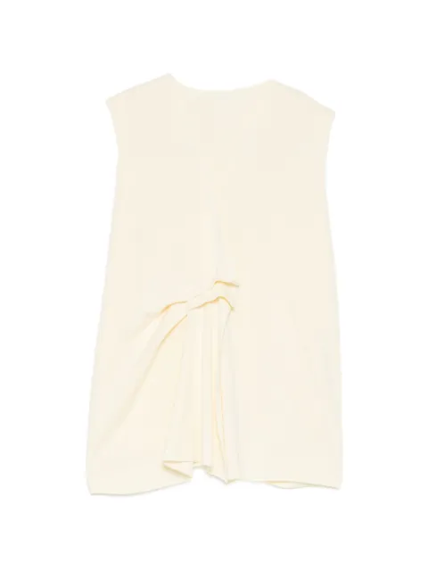 JNBY pleated v-neck vest Neutrals 5Q7313590