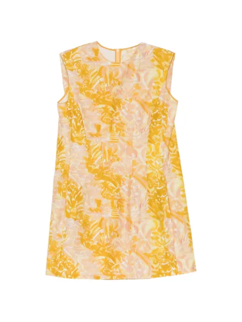 JNBY floral-print mini dress Yellow 5Q7G11470