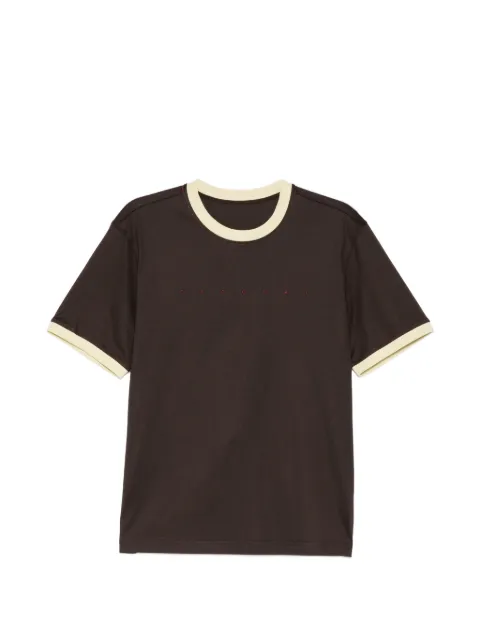 CROQUIS embroidered-detail tee Brown 9Q7113300