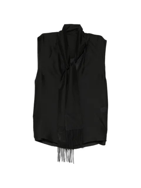 LESS silk tie blouse Black 2Q7225560