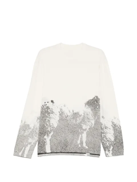 CROQUIS goat-print long-sleeve T-shirt Neutrals 9Q7114600
