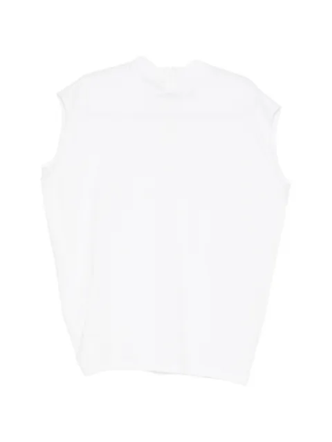 LESS sculptural crew-neck vest White 2Q7116020