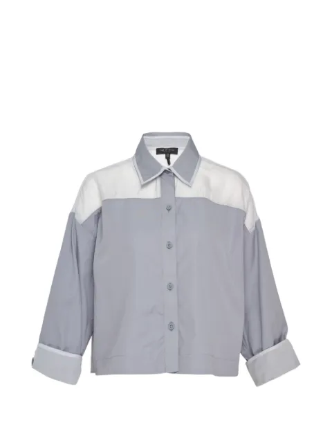 rag & bone Elly panelled long-sleeve shirt Grey RA6V26PSMCO