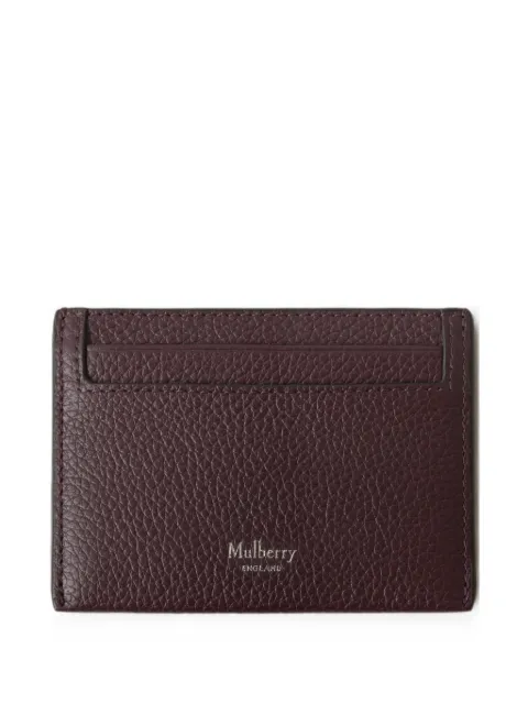 Mulberry grained leather card holder Brown A26RL4644205K560