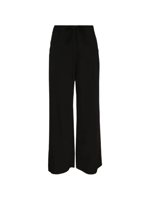 Y's drawstring wide-leg trousers Black YVP06500003