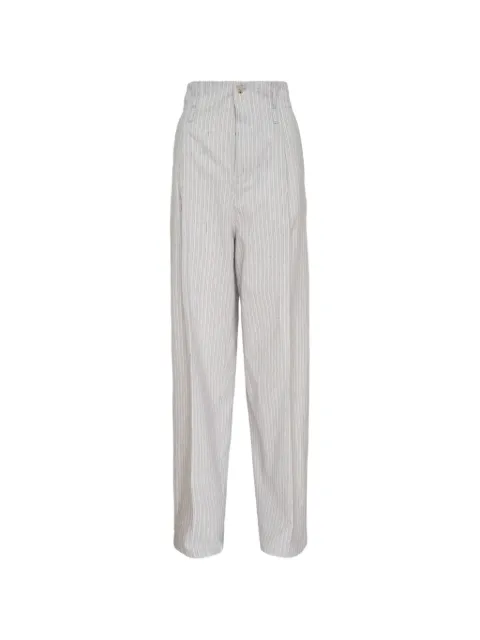 Nº21 striped wide-leg trousers Neutrals B0511524RD11